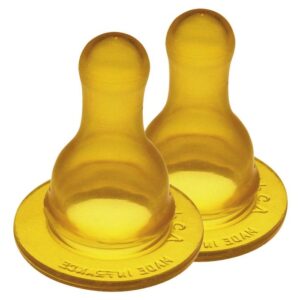 TETINAS DE CAUCHO NATURAL PARA BIBERÓN CUELLO ESTRECHO GOLDI