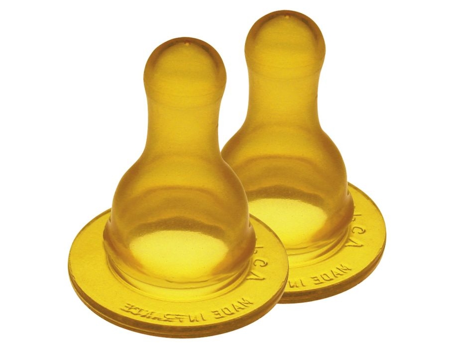 TETINAS DE CAUCHO NATURAL PARA BIBERÓN CUELLO ESTRECHO GOLDI