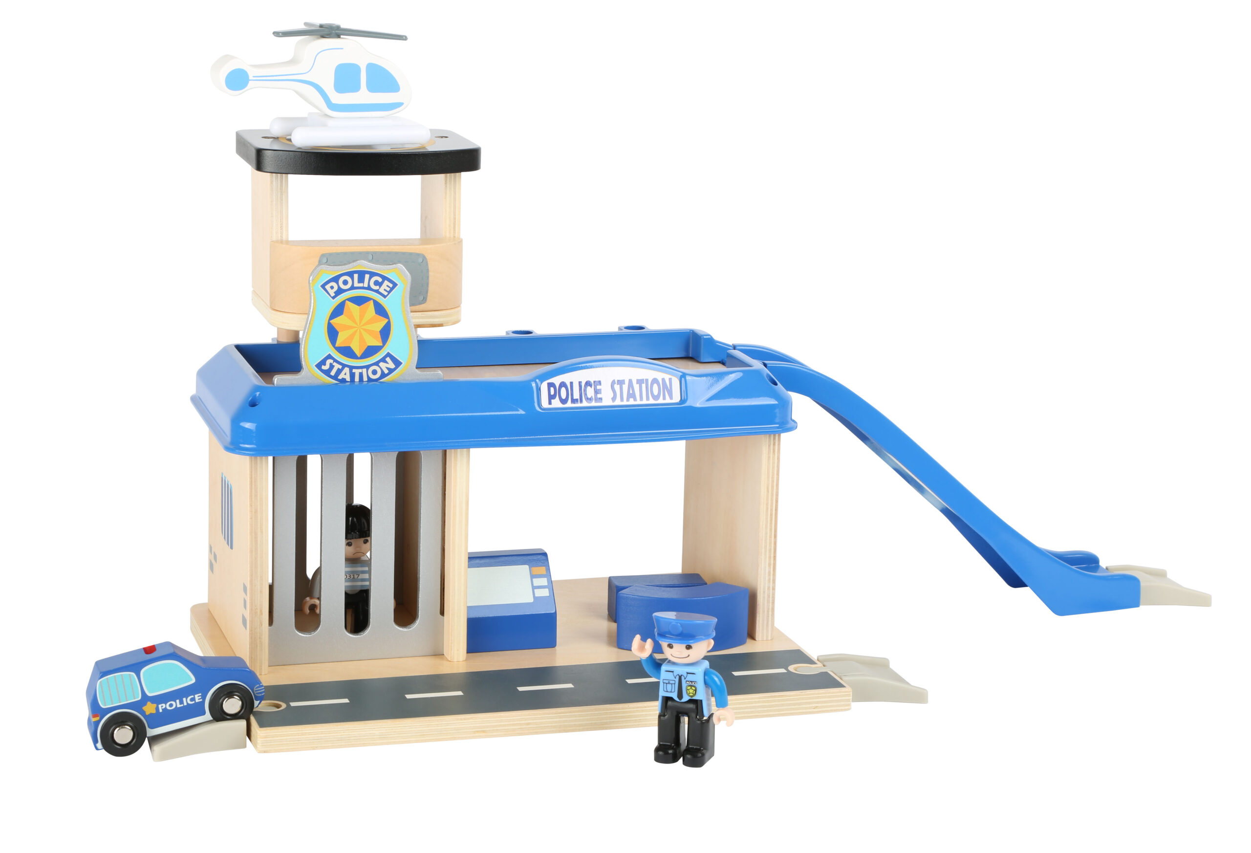 ESTACÓN DE POLICÍA DE MADERA CON ACCESORIOS - Imagen 3