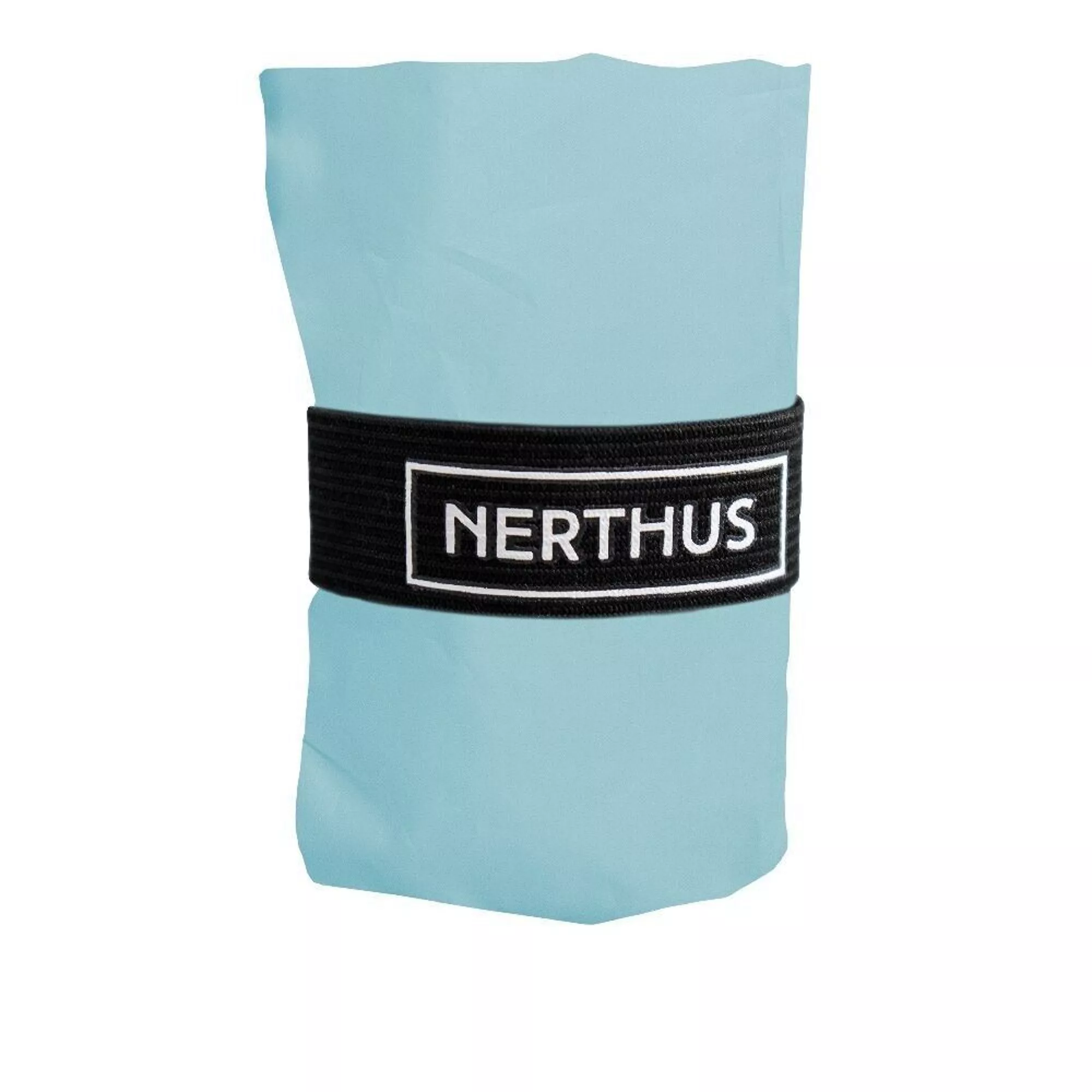 BOLSA DE LA COMPRA PLEGABLE CON CIERRE ELASTICO AZUL - Imagen 2