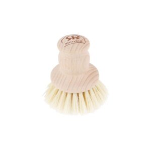 CEPILLO PARA PLATOS Y OLLAS DE MADERA Y FIBRAS NATURALES