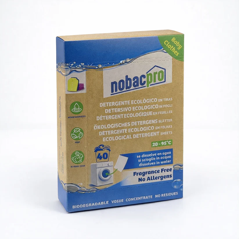 DETERGENTE EN TIRAS ECO-FRIENDLY SIN FRAGANCIA - NOBACPRO